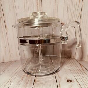 PYREX FLAMEWARE VINTAGE 9 cup PERCOLATOR